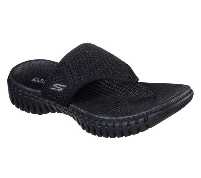 Skechers Dam Svarta Flip Flop - Gowalk Smart - Riviera - Sverige (DHEMU-0526)